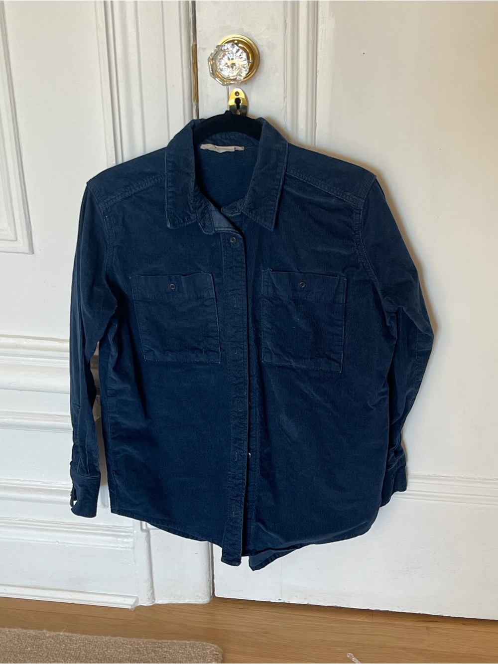 Everlane Dark Navy Corduroy Button-Down Shirt